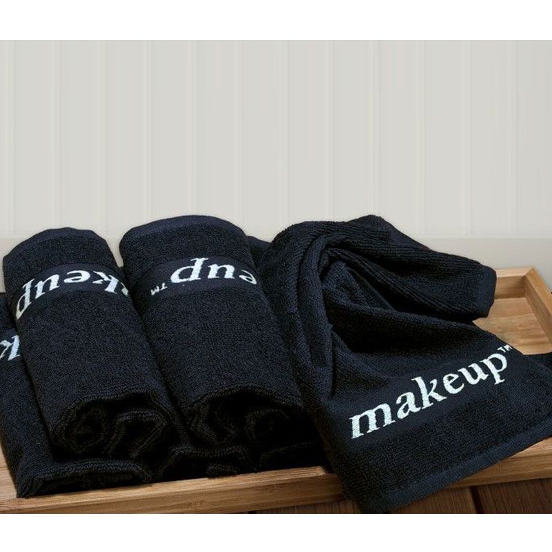 Makeup Remover Towel Black Washcloth for Hotels or Beach Houses Dark  Washrag for Removing Make up Hostess Gift Housewarming Present 